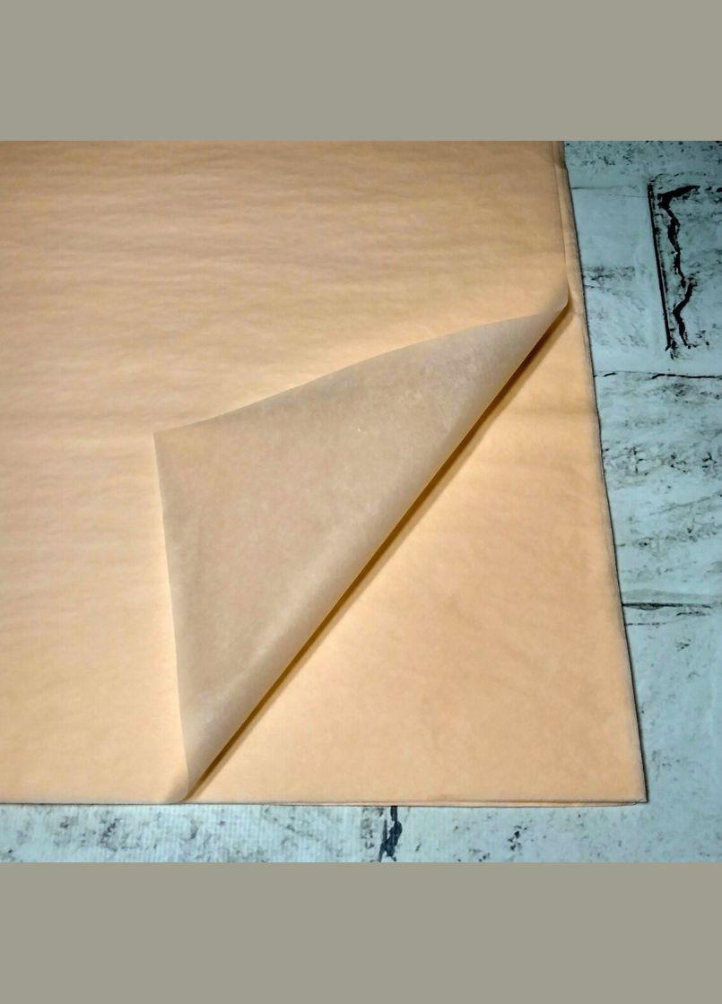 Папір тішью 10 аркушів 75х50 см Персиковий No Brand (327367931)