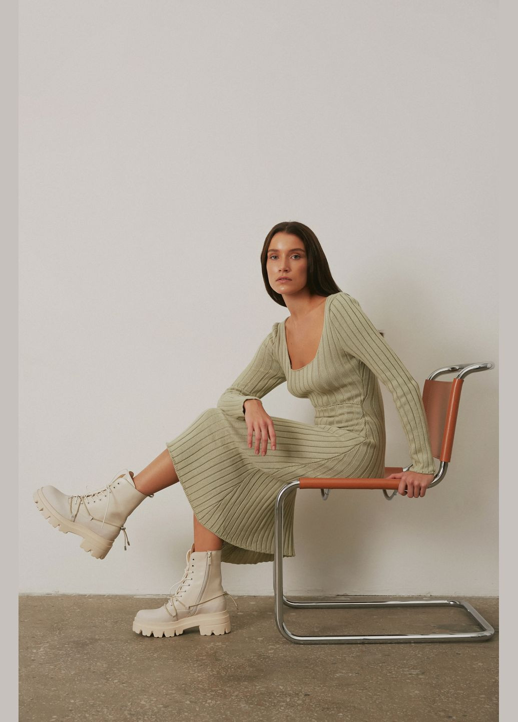 Черевики, колір молочний Estro (325811177)