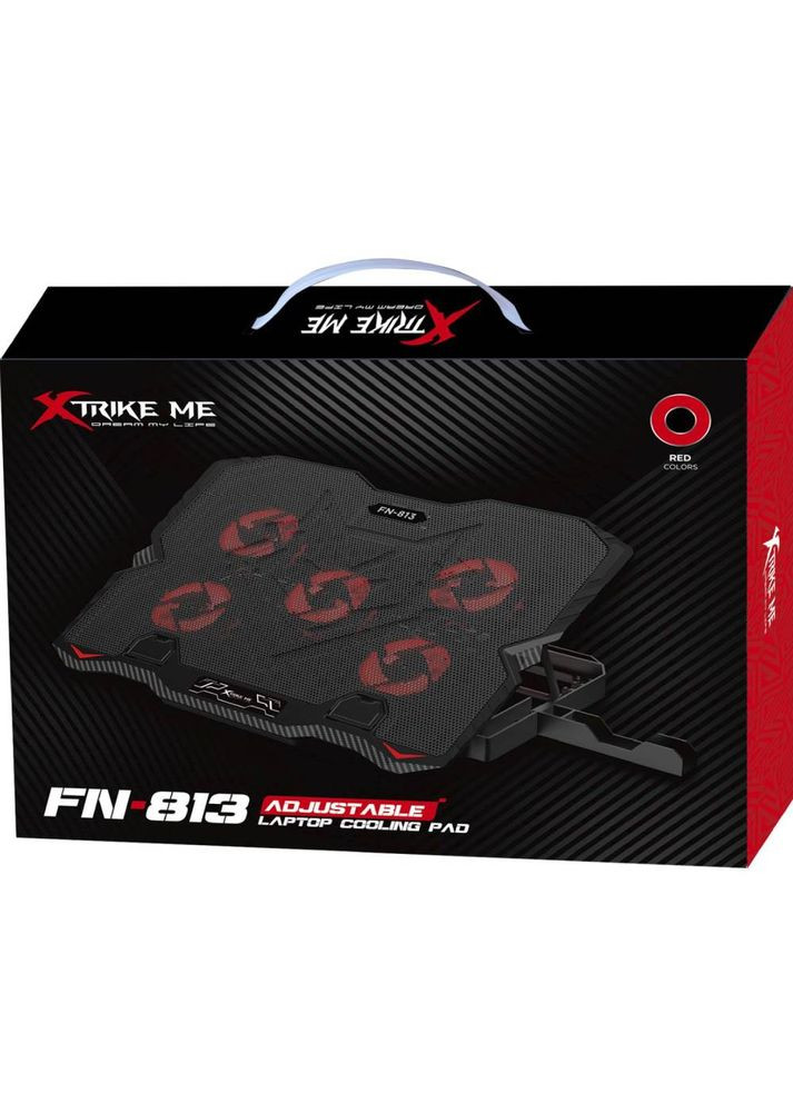 Подставка для ноутбука ME FN-813 5 Fan Red Led XTRIKE ME (333800325)