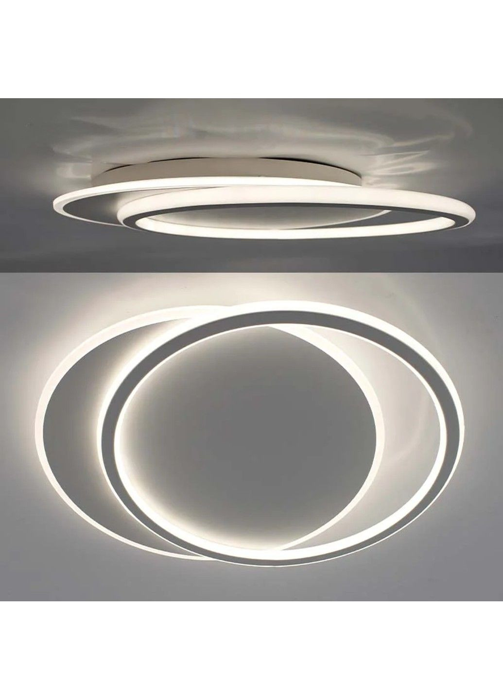 Управляемая светодиодная люстра STANDART 80W 2R-ON/OFF-485х410х50-WHITE/WHITE-220-IP20 ESLLSE (301020834)