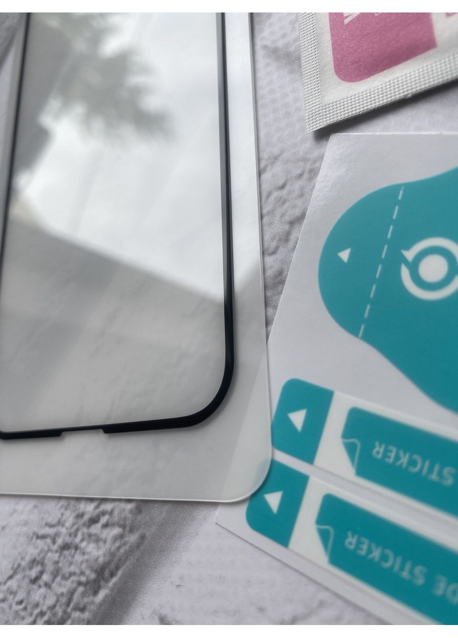 Захисне скло 3D для Apple iPhone 15 Plus Чорна рамка Glass (360698212)