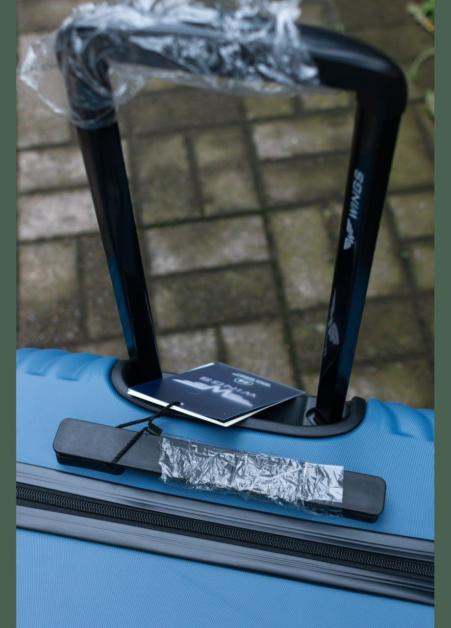 Чемодан пластиковый ручная кладь XS, цвет синий Wings 120 (324423730)