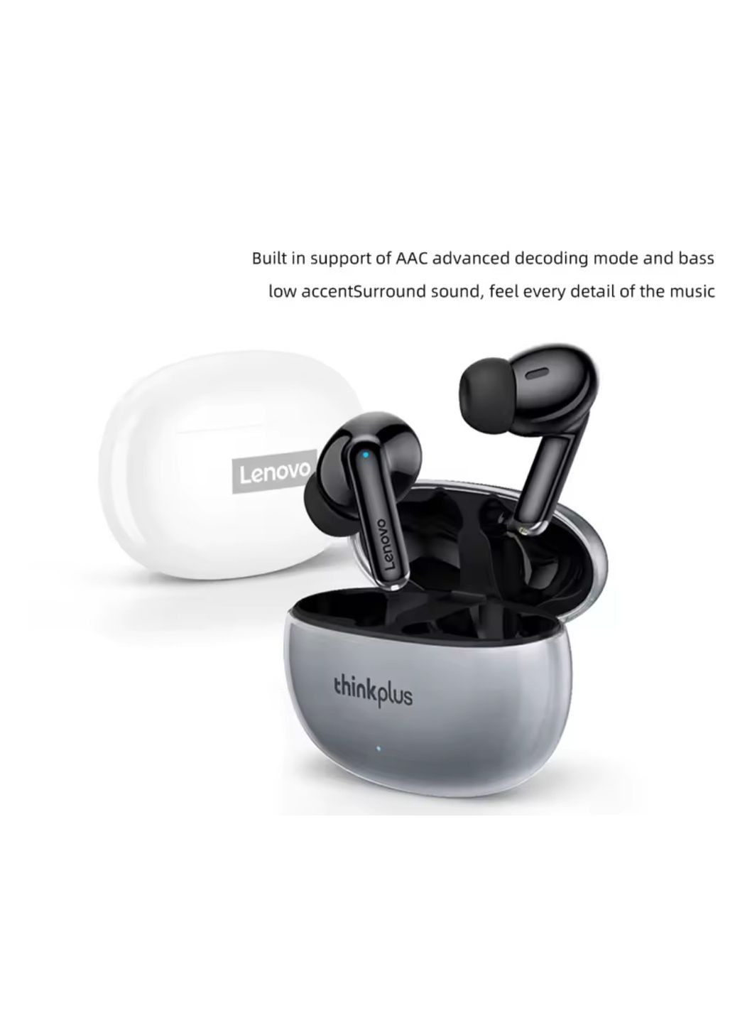 Bluetooth-наушники Thinkplus XT88 с микрофоном шумоподавления сенсорным управлением HIFI Bluetooth 5.3 Lenovo (342770671)