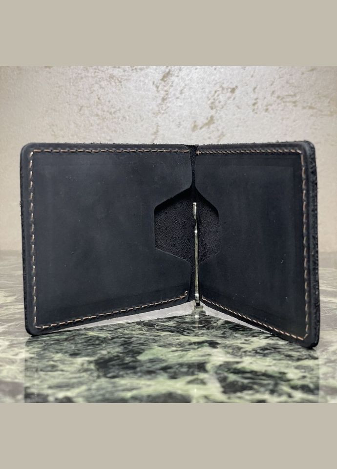 Кожаный зажим для денег черный RAw-hold-001 TARWA (298683822)