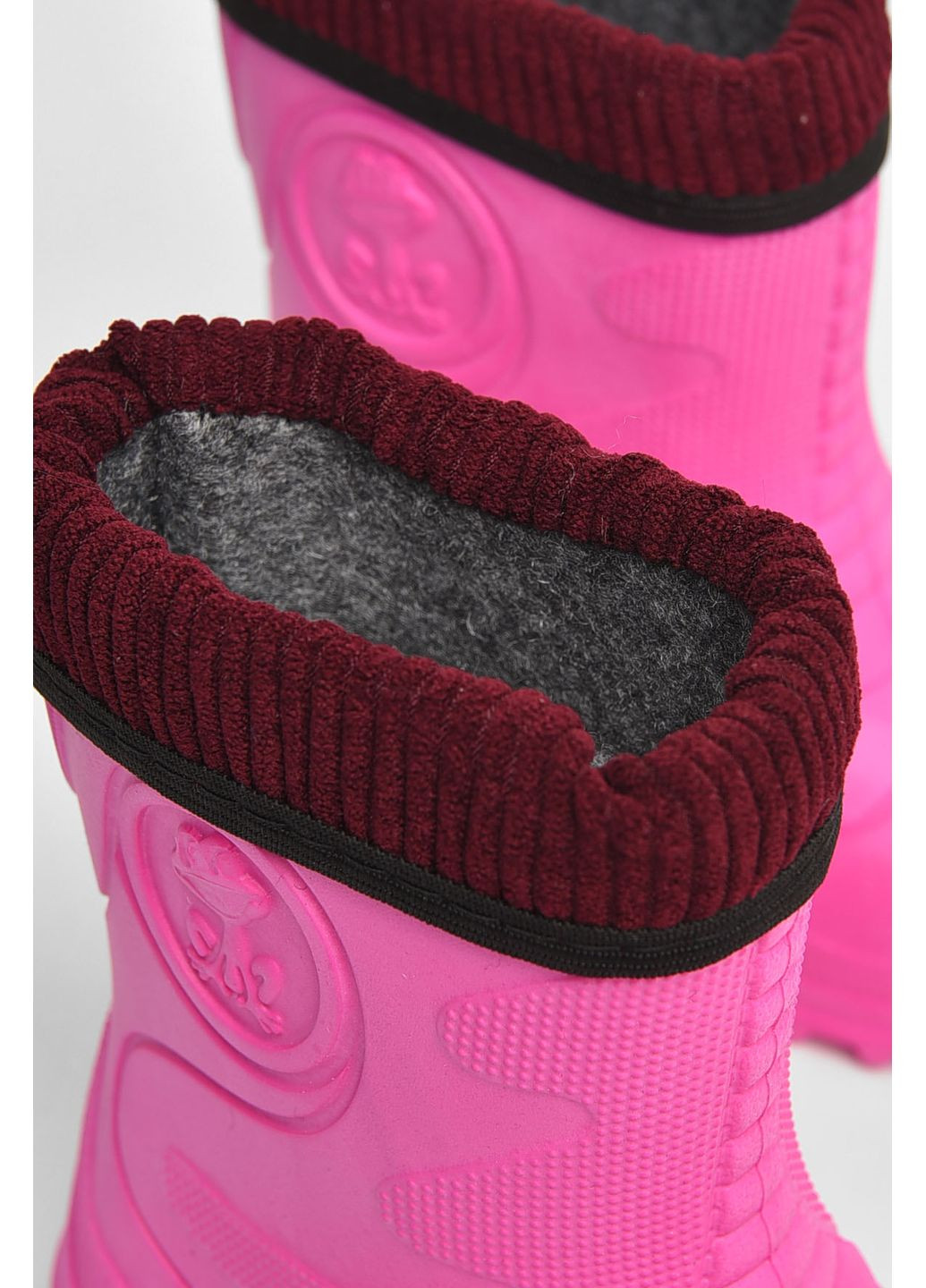 Осенние сапоги пена детские розового цвета со сьемным носком Let's Shop