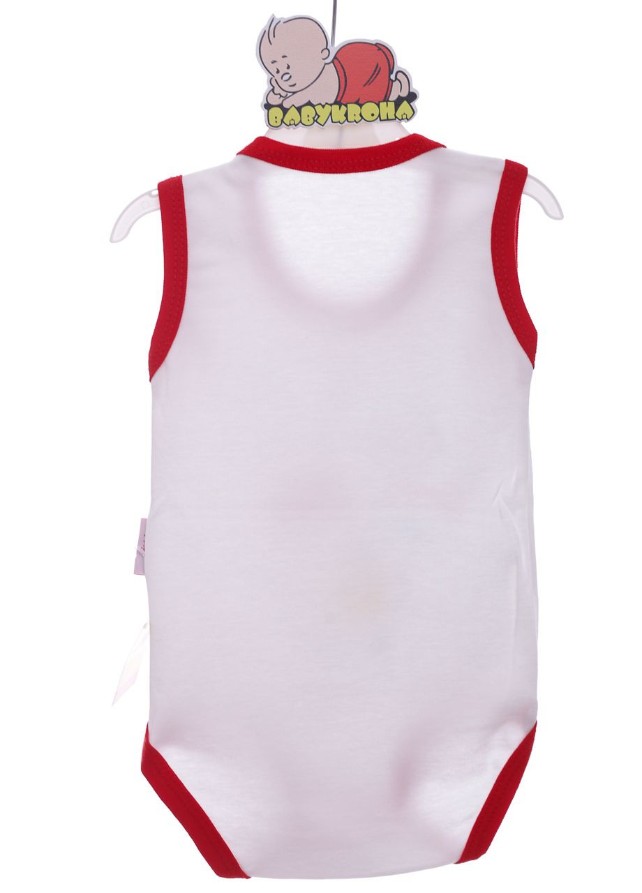 Боді майка дитяче інтерлок хмарка червоне 92 см (38003) BABYKROHA (297198178)