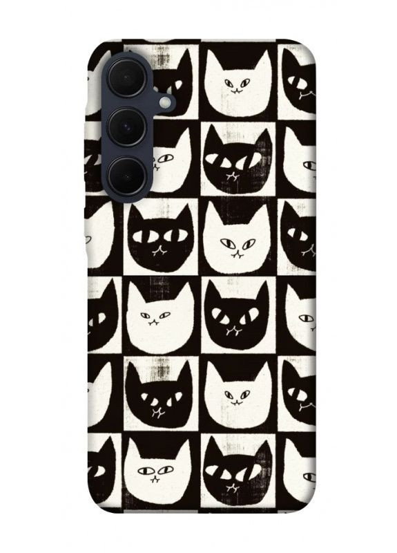 Чохол з принтом для Samsung Galaxy A55 / для самсунг галаксі А55 Котячі шахи No Brand (338604617)