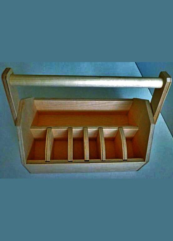 Ящик-переноска для инструментов из дерева Никосия бланже (ЯДИ-005401) No Brand (328912213)