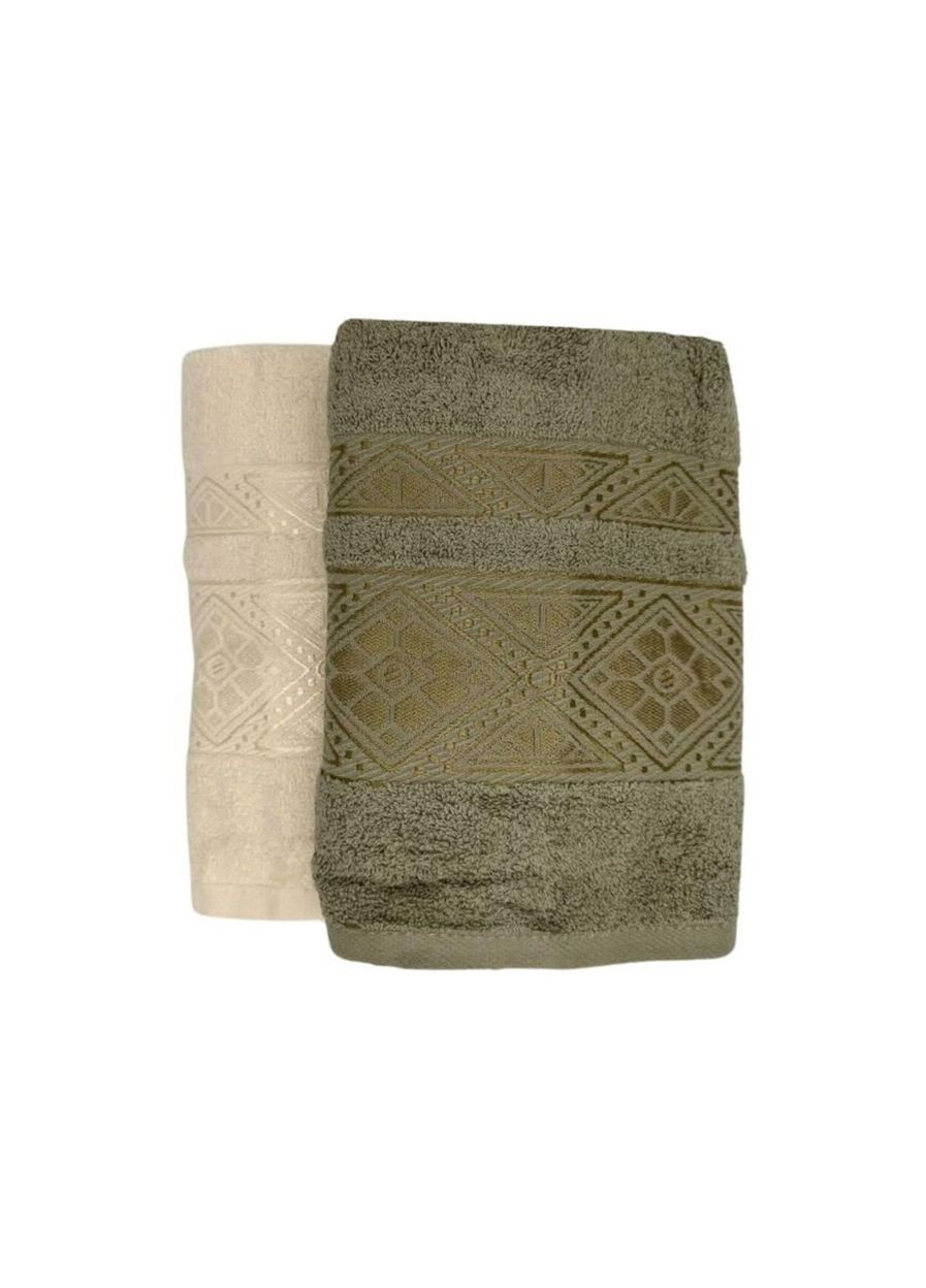 Полотенца для лица и рук махровые хлопковые 2 шт. ML570 Ananasko комбинированный