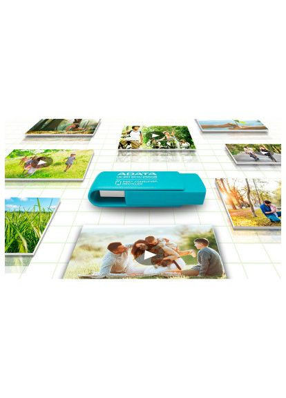 USB флеш накопичувач (UC310E-256G-RGN) ADATA 256GB UC310 Eco Green USB 3.2 (366692351)