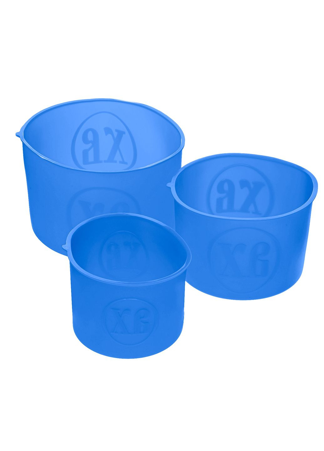 Набор из 3 силиконовых форм для выпекания пасхальной выпечки пасхи и куличей (паски) Ø20/12/15 см A-Plus (290250873)