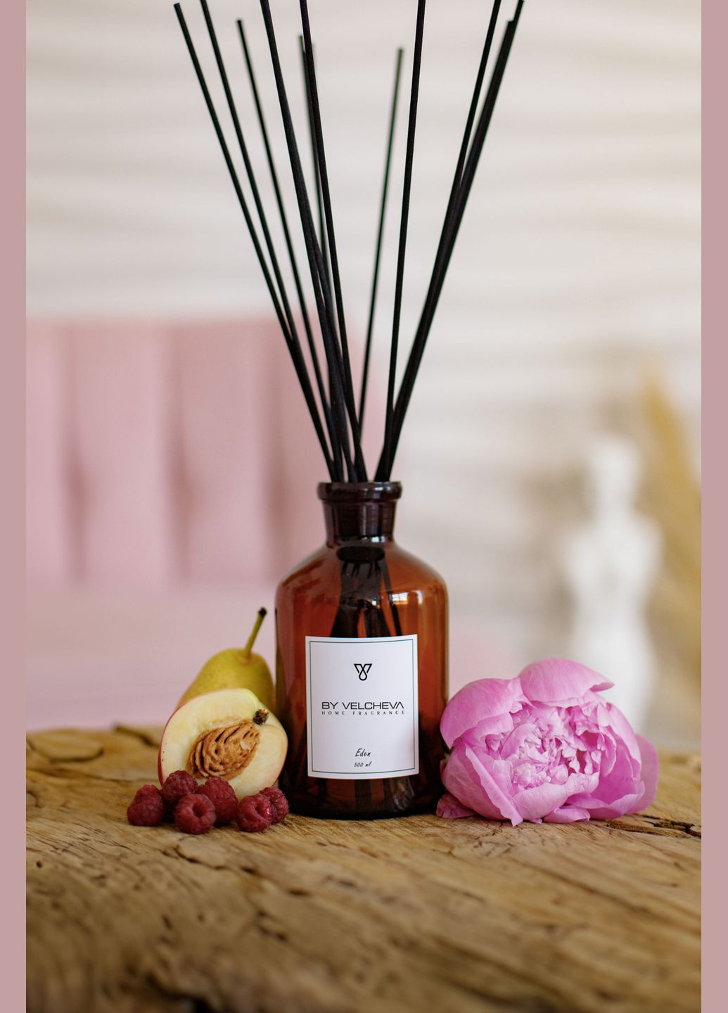 Диффузор (фруктовый аромат с цветочным шлейфом: маракуйя, персик, ваниль, мускус) BY VELCHEVA EDEN (333032162)