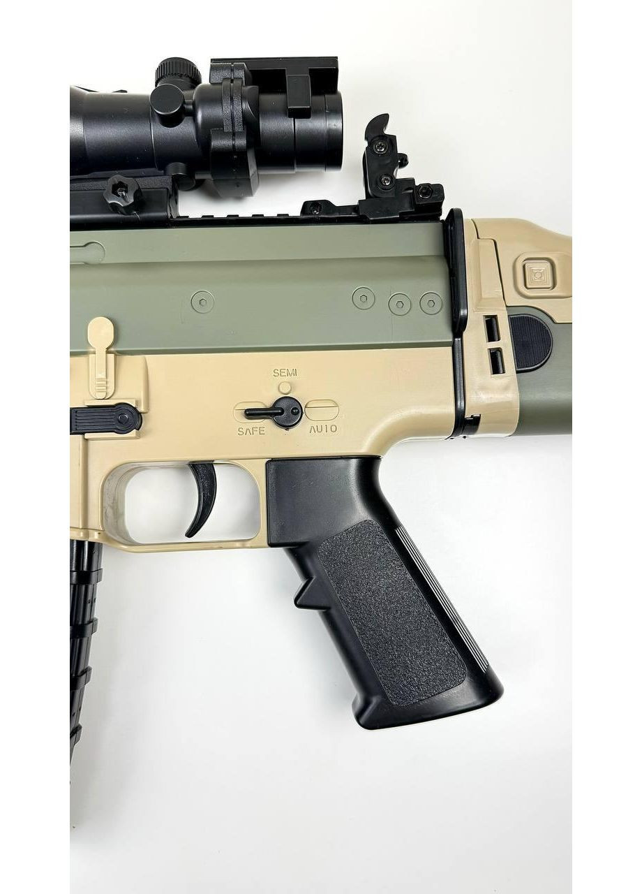 Детский автомат на орбизах Scar гелевой игрушечный бластер пистолет с орбизами гидрогелевой пейнтбольный набор оружие для детей No Brand (366664840)