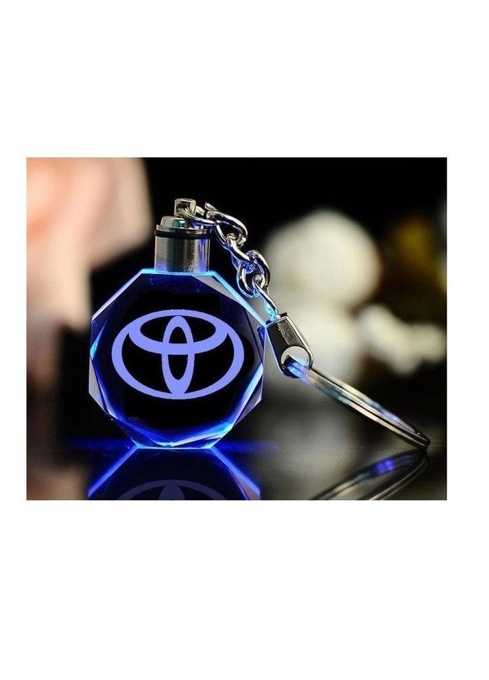 Брелок на ключи с логотипом Toyota с подсветкой (2324211) GF (333707623)