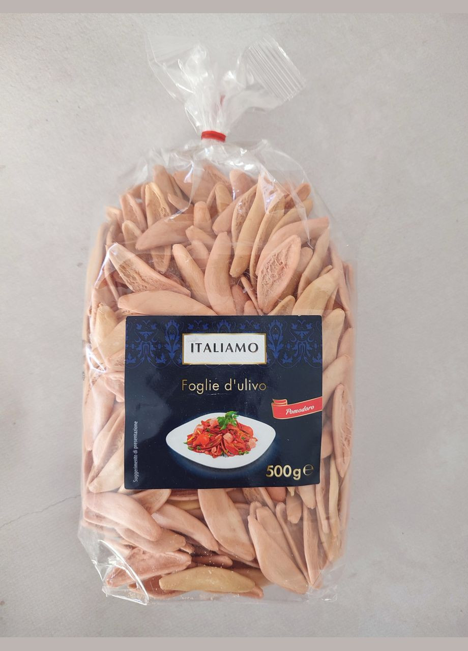 Макароны Foglie d'ulivo с помидором 500г. Italiamo (324219455)
