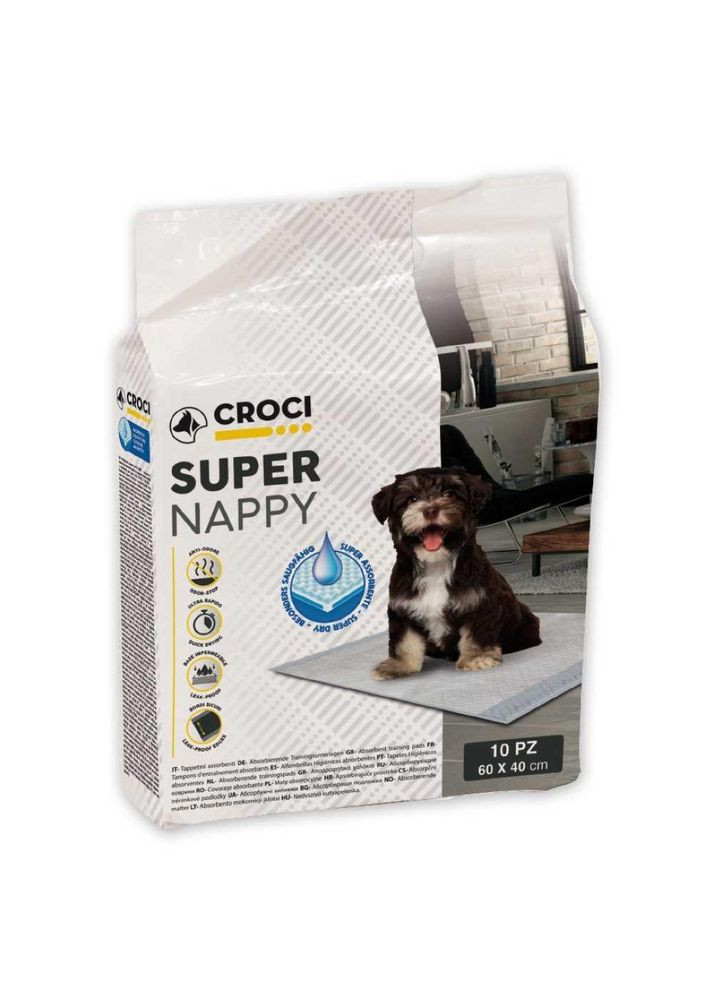 Пелюшки для собак "Super Nappy" 60х40 см, 50шт/уп (174788) Croci (278309194)