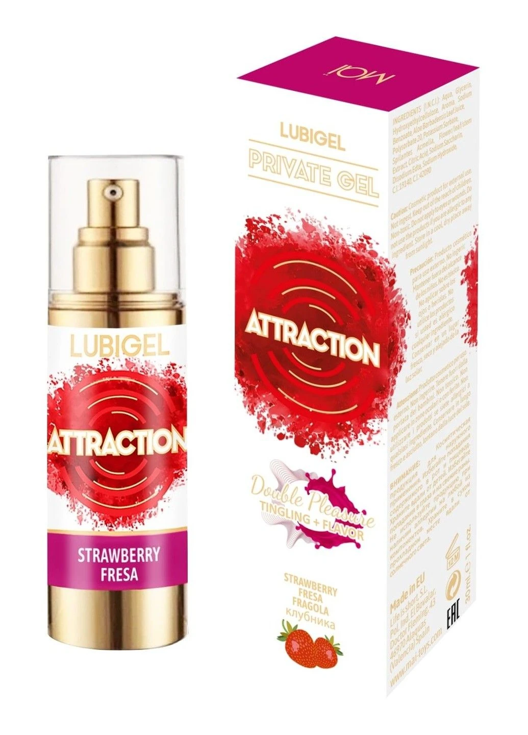 Жидкий вибратор Lubigel Strawberry 30 мл MAI (348517430)