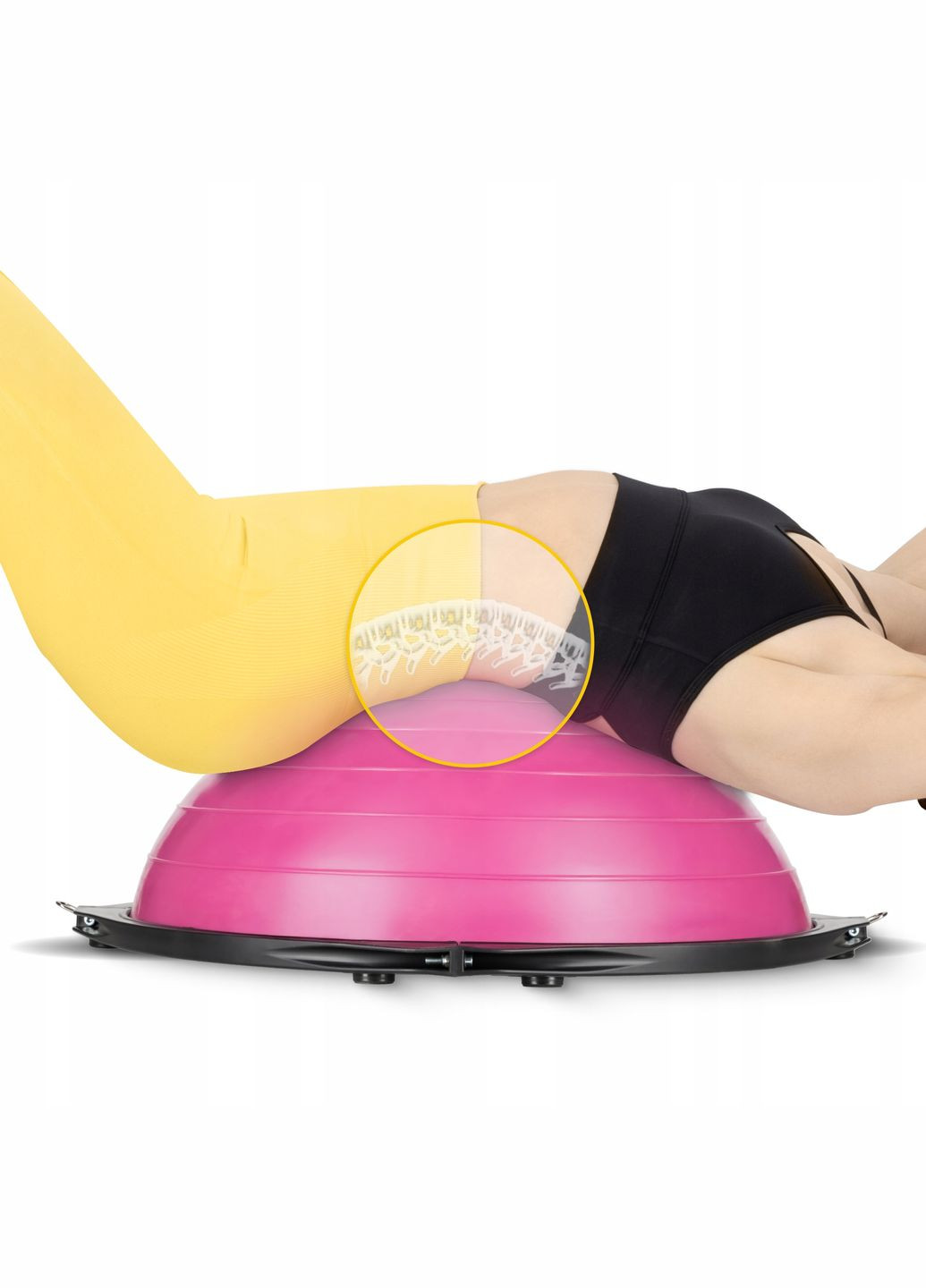 Балансувальна платформа Bosu Ball 60 см Pink (P-5905973402453) 4FIZJO (316275392)