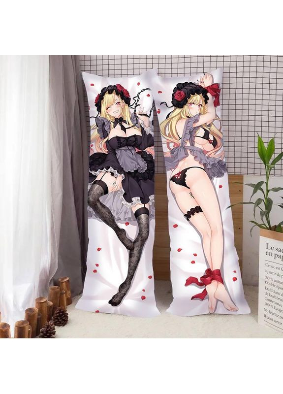 Подушка объятия Аниме Дакимакура Марин Китагава Плюшевая подушка с рисунком размер 130*40 см Україна ТД (369658629)