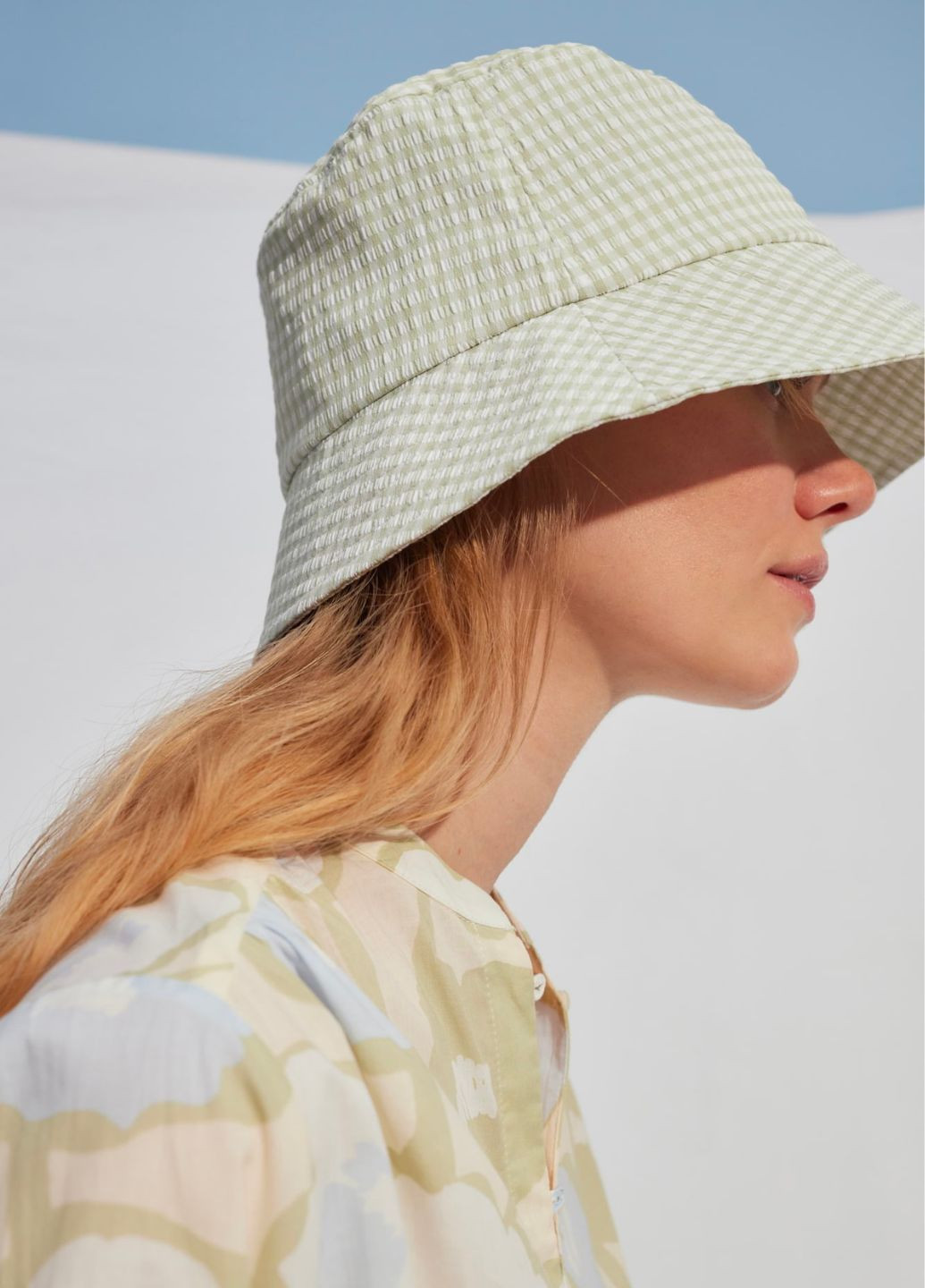 Женская шляпа панама в мелкую клеточку Opus (280931188)