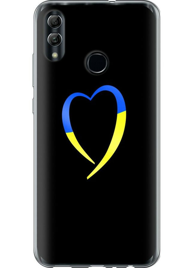 Силиконовый чехол 'Жёлто-голубое сердце' для Endorphone Huawei Honor 10 Lite (326602662)