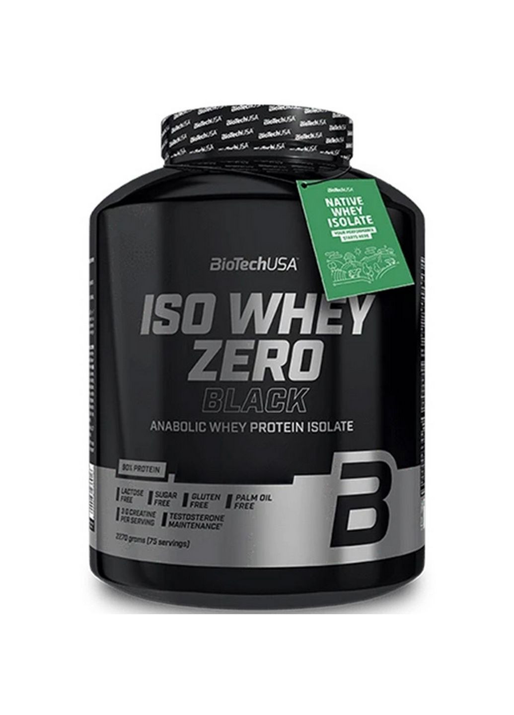Протеїн Iso Whey Zero Black, 2.27 кг Шоколад Biotech (293480400)