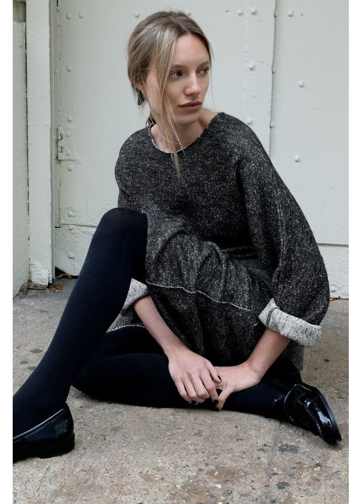 Черно-белое платье оверсайз 1058/457 Zara