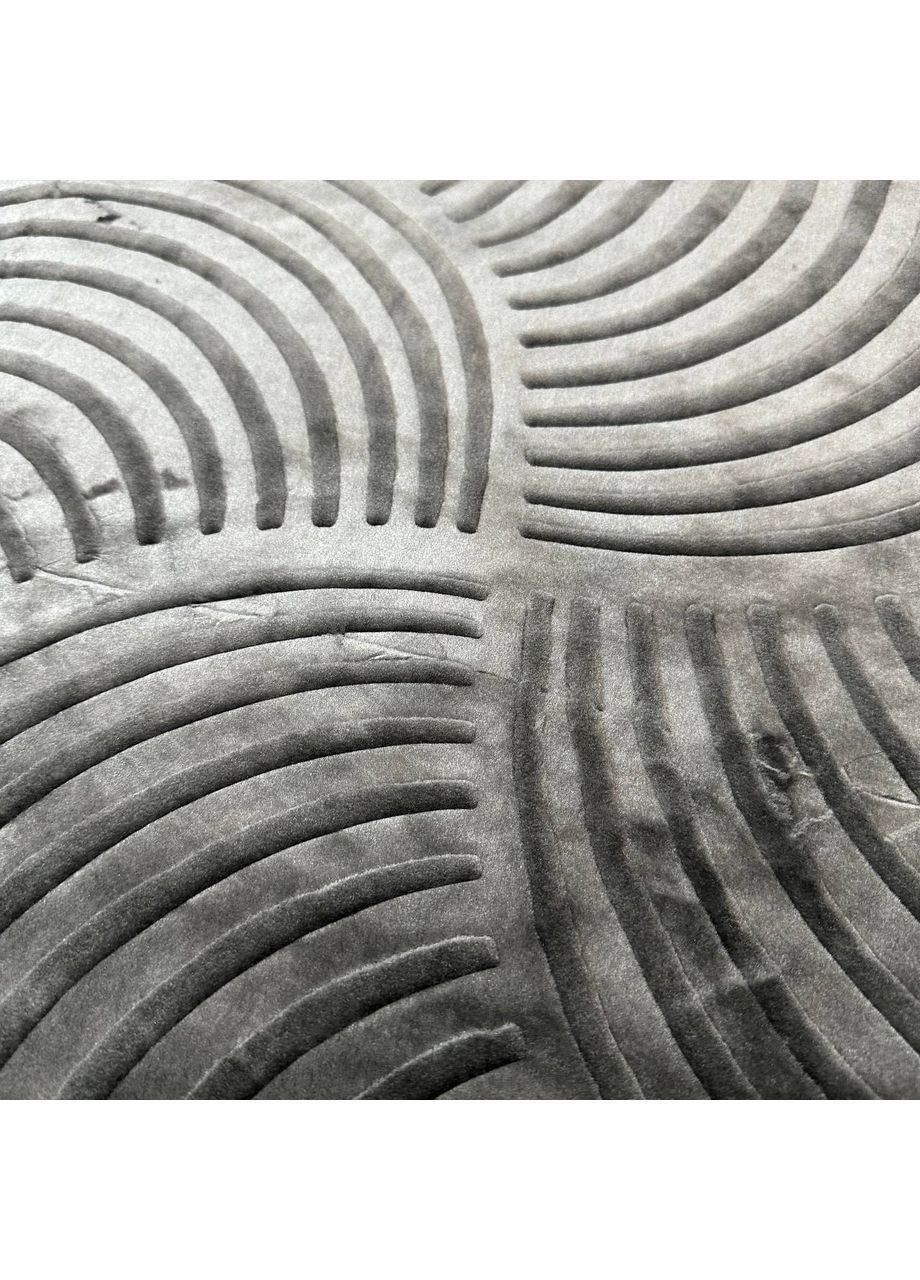 Теплое покрывало на кровать акриловое 200x230 см графитового цвета. No Brand (367912410)