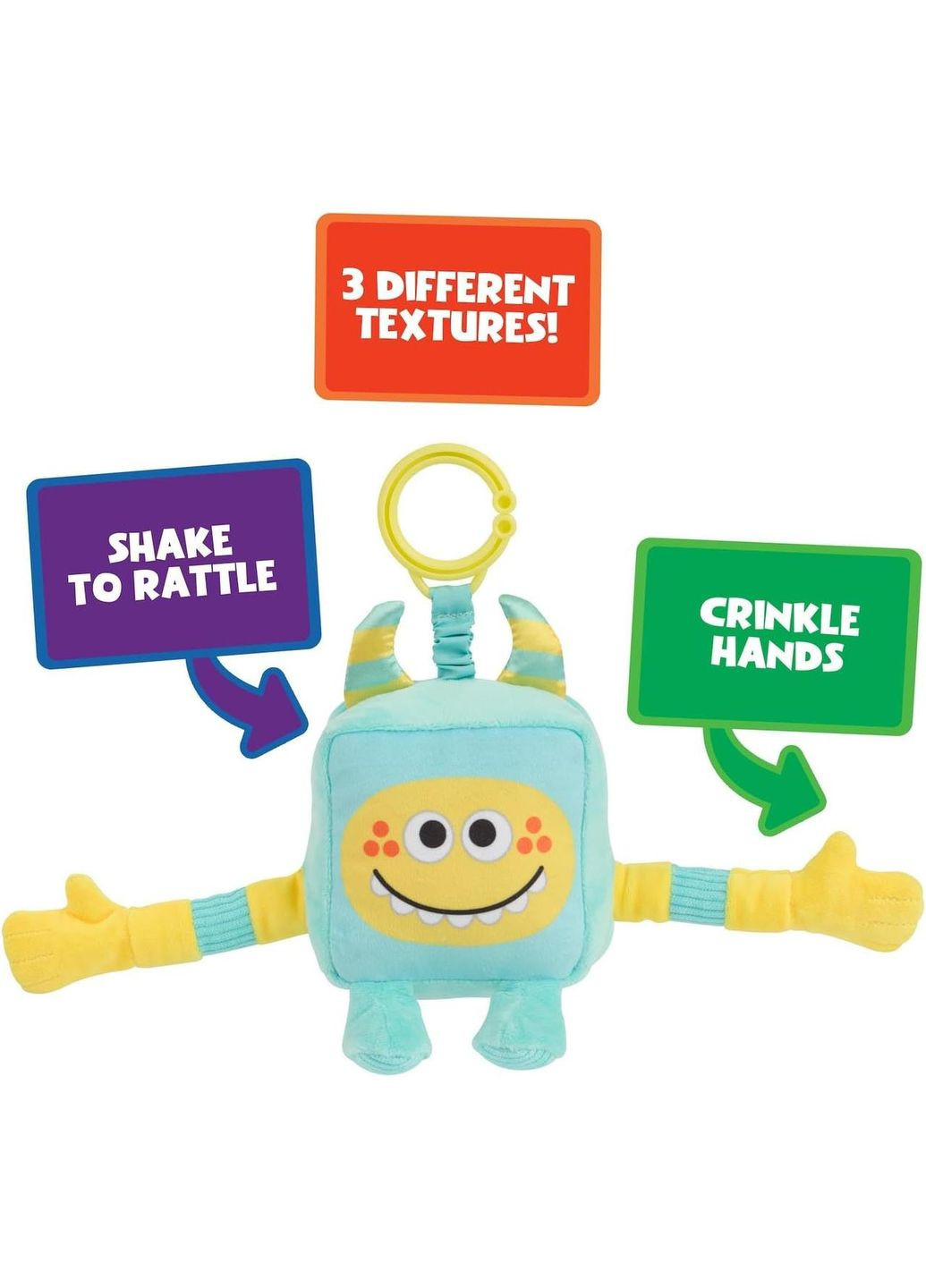 Іграшка для розвитку сенсорики Super Simple Плюшевий монстр Ріццо WowWee (365652935)