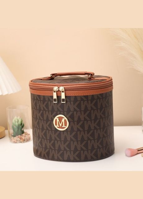 Дорожній органайзер косметичка - барило коричневого кольору із символікою бренду Michael Kors No Brand (316580414)
