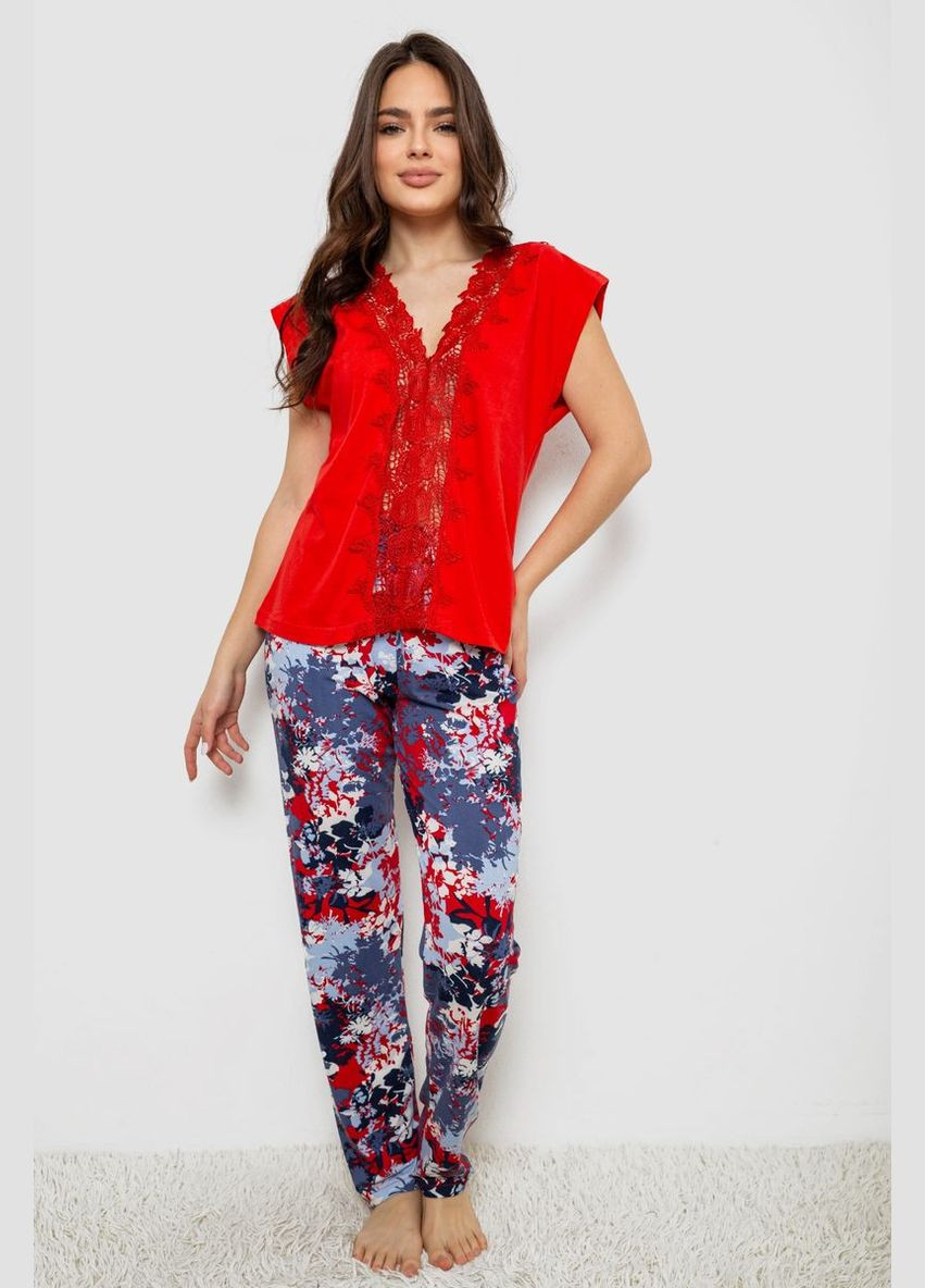 Красная пижама женская Amitex 243R1484-031