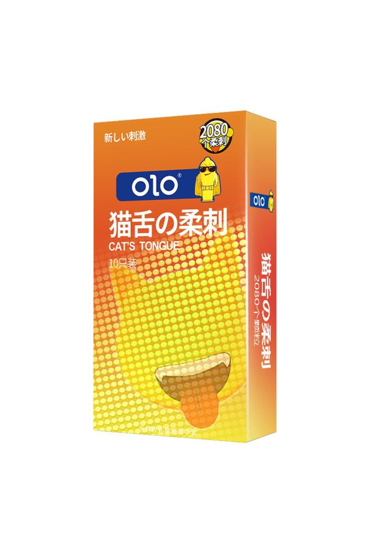 Презервативы с пупырышками и эффектом шершавого языка (цена за 10 шт. в упаковке) OLO (372511054)