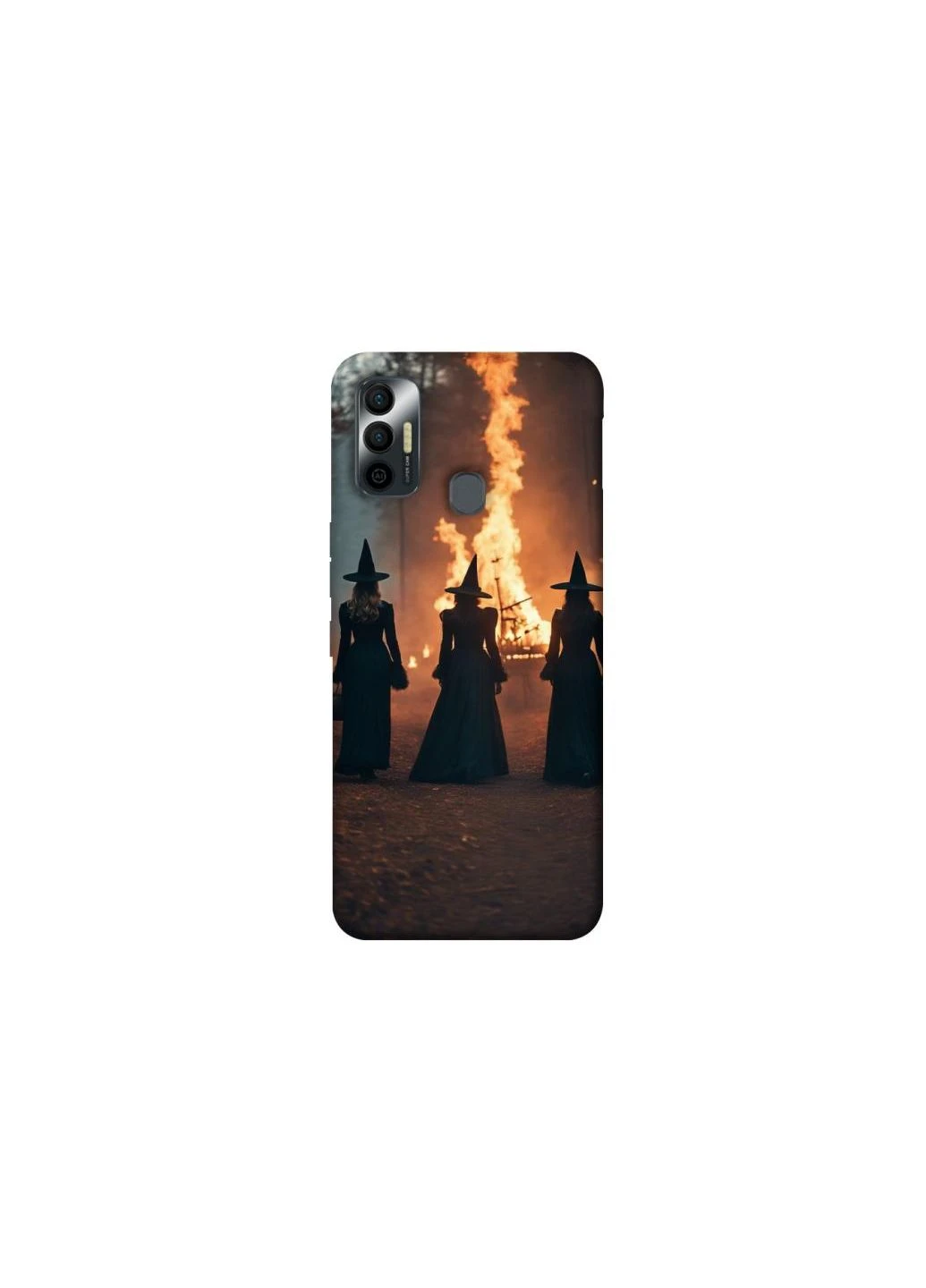 Чохол на TECNO Spark 7 Halloween Witch ver.6 Frontalka (361995997)