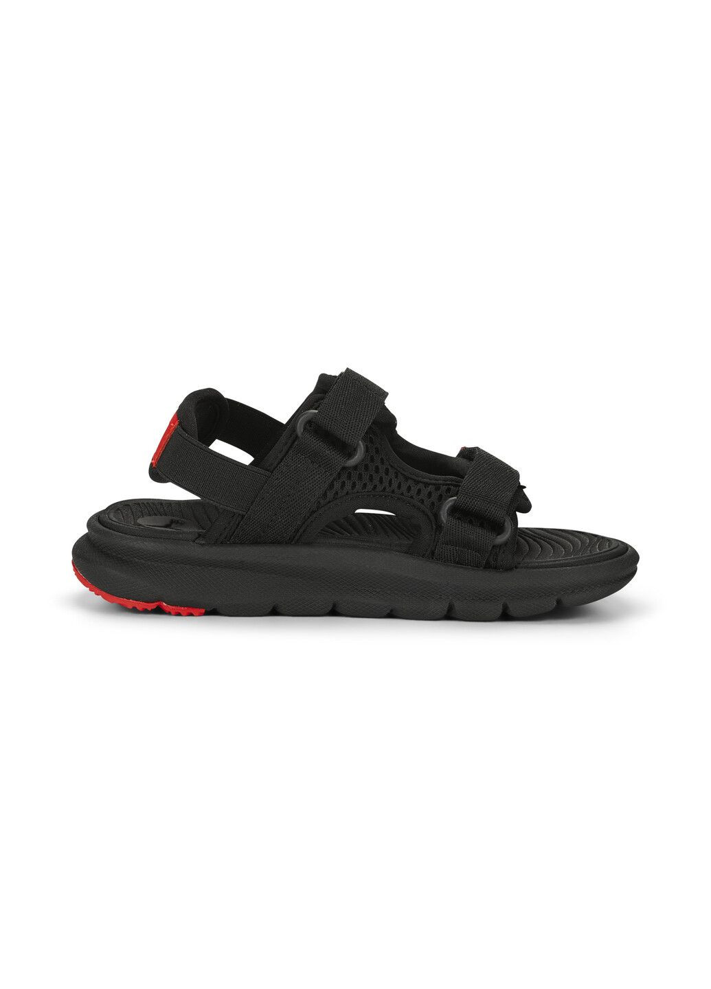 Черные спортивные летние детские сандалии evolve sandals kids Puma