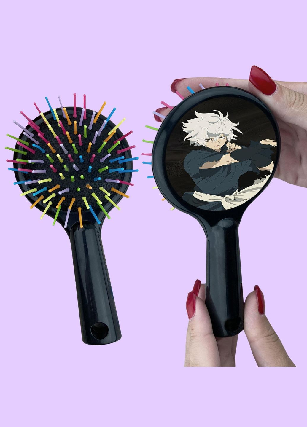 Гребінець для волосся Аніме Пекельний рай #0006 чорний No Brand (315043333)