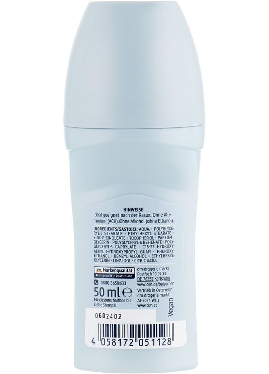 Кульковий дезодорант для чутливої шкіри Men Sensitive Deodorant 50ml (788161-53435) Balea (368635621)