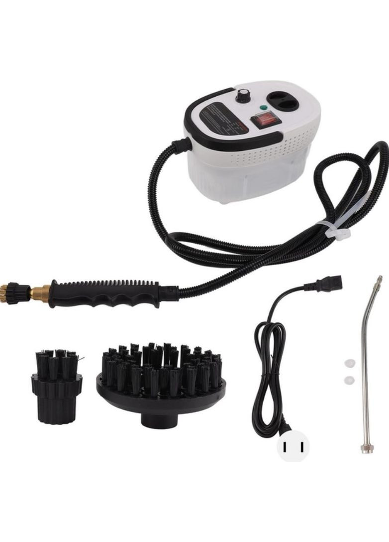 Електричний пароочисник для дому 2500 Вт з 7 насадками та баком 1,2 л білий (2104618604) No Brand (342067468)