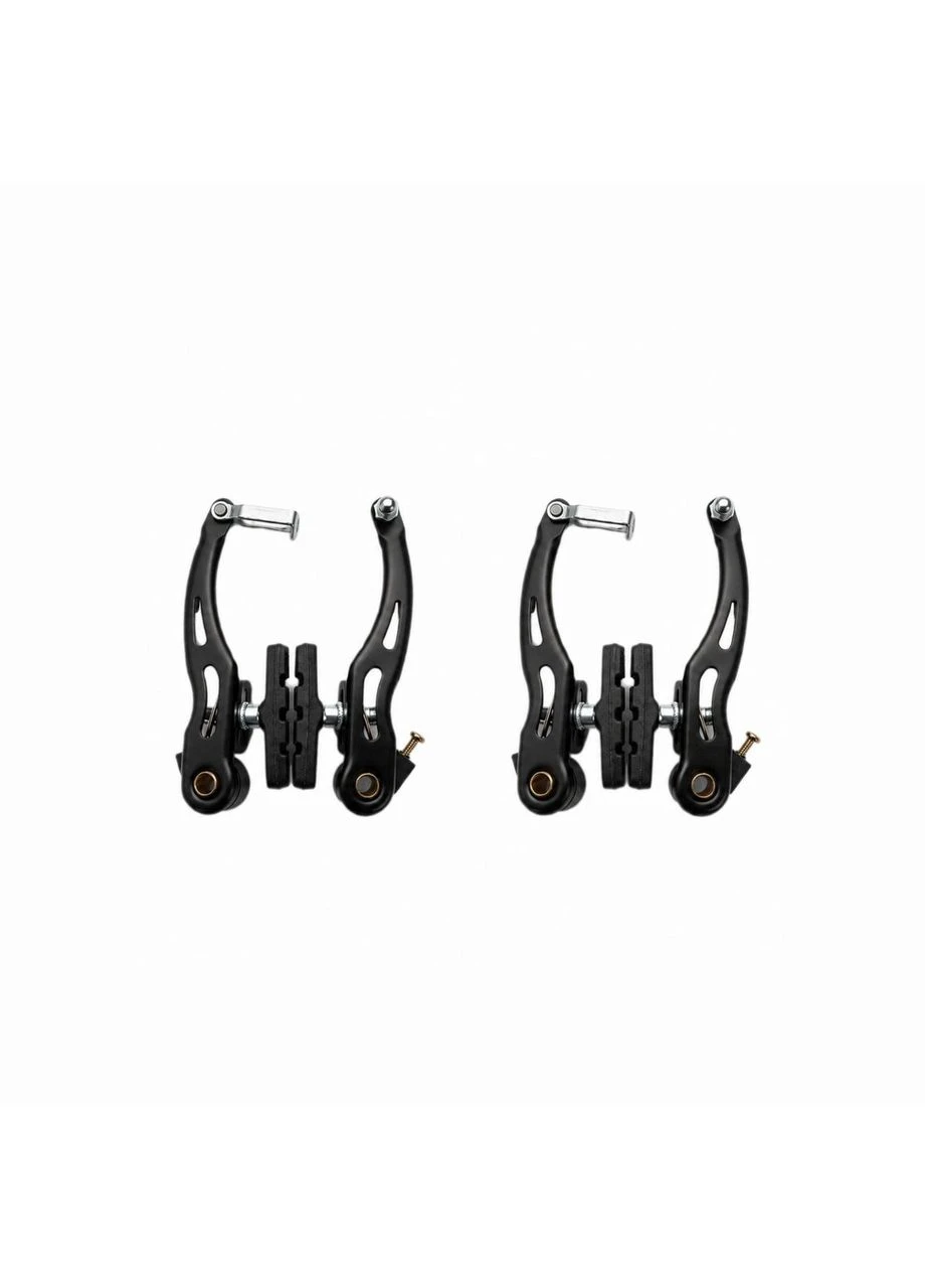 Гальма V-brake 110мм (передній + задній) для велосипеда, метал, чорні No Brand (375220528)