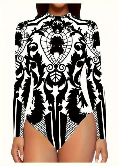 Боди-гольф с винтажным принтом, (арт. 311) No Brand (350886110)