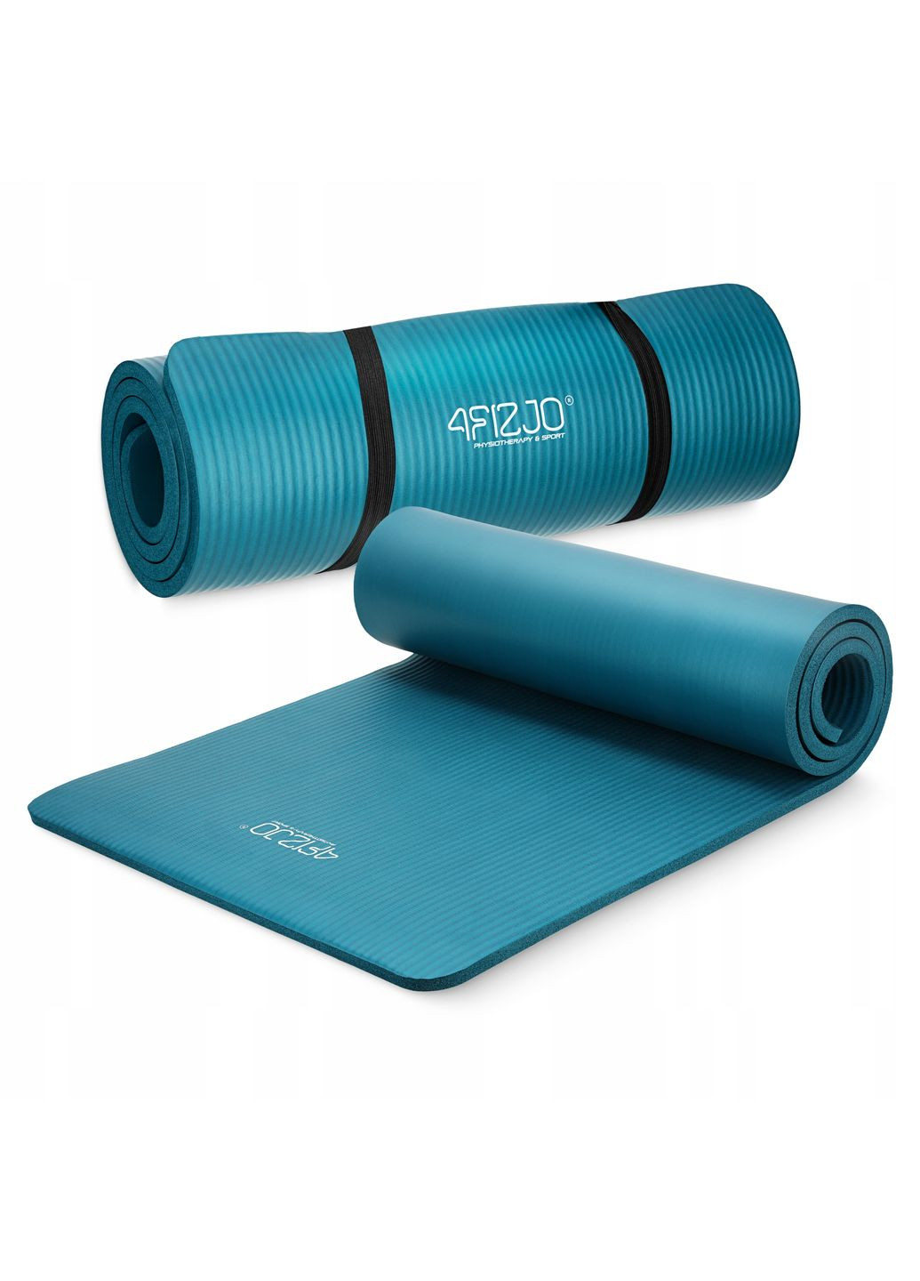 Килимок (мат) спортивний NBR 180 x 60 x 1 см для йоги та фітнесу Sea Green (P-5905973406697) 4FIZJO (349650181)