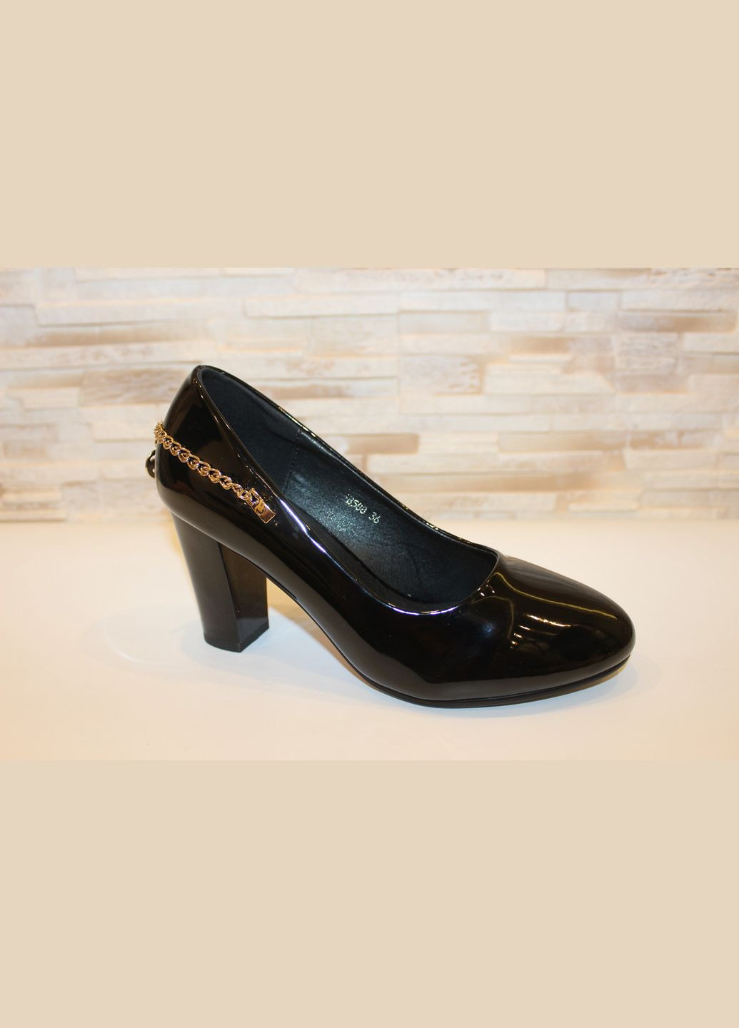 Girnaive Туфли женские черные на каблуке лодочки черный з искусственная кожа, — демисезон (327880845)