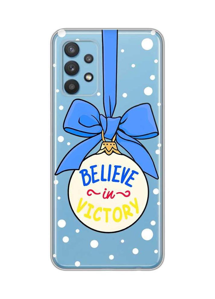 Прозорий чохол на Samsung Galaxy A32 Ялинкова іграшка (патріотичний принт 135) Creative (362963735)