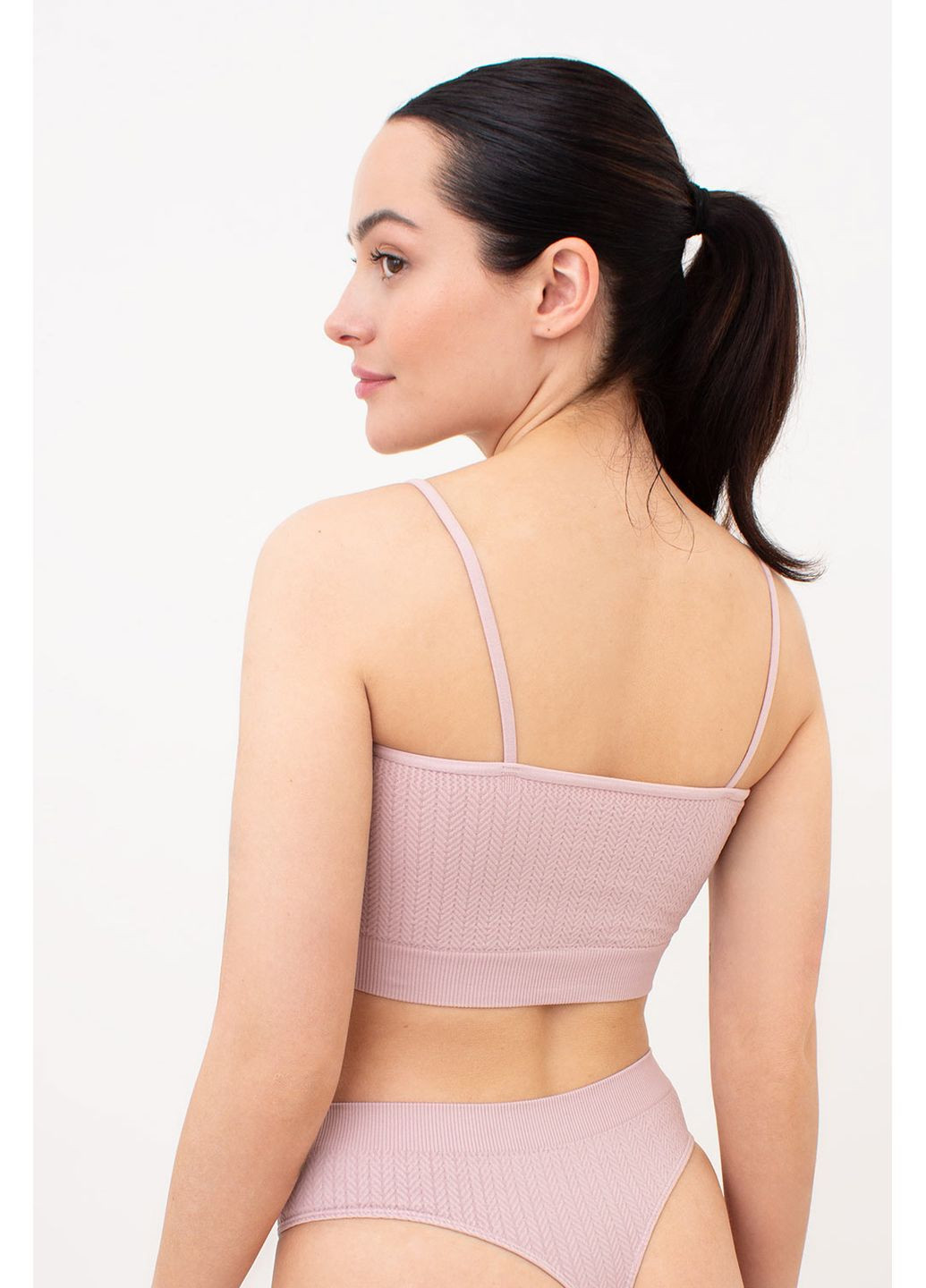 Бесшовный топ на тонких бретелях Giulia TOP WITH STRAPS (351854382)