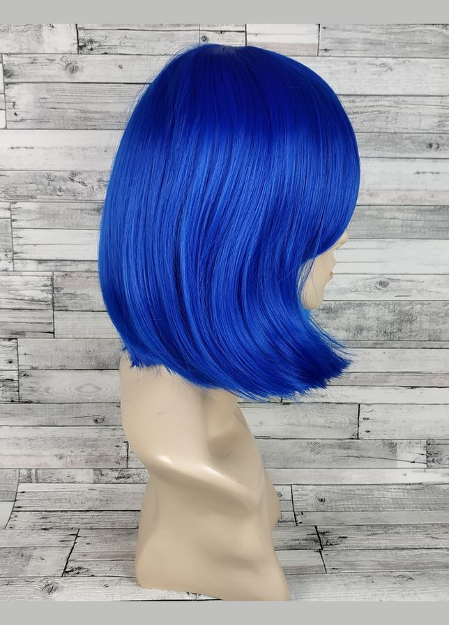 Парик каре синий аниме косплей cosplay No Brand 3648 (316322739)