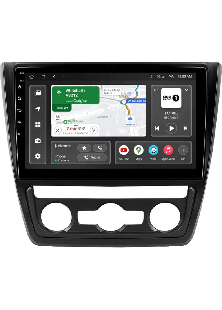 Автомагнитола T6010-5L PRO для Skoda Yeti (5L) 2009-2014 Gazer (323130402)