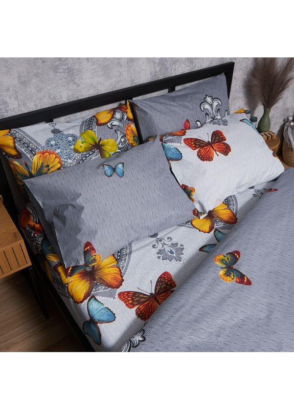 Комплект постільної білизни Микросатин Premium «» King Size 220x240 наволочки 2х70х70 (MS-820008122) Moon&Star Butterfly Dream (356113993)