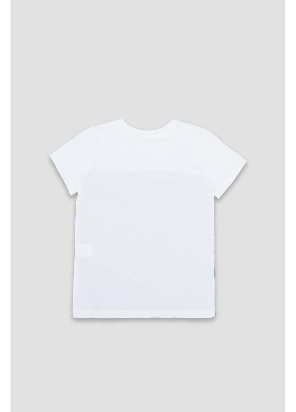 Белая летняя футболка Pengim