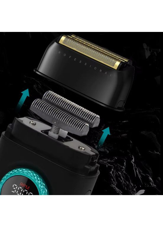 Аккумуляторная бритва с двойной сеткой портативная электробритва для сухого бритья с функцией быстрой зарядки (VG274) VGR (361161851)