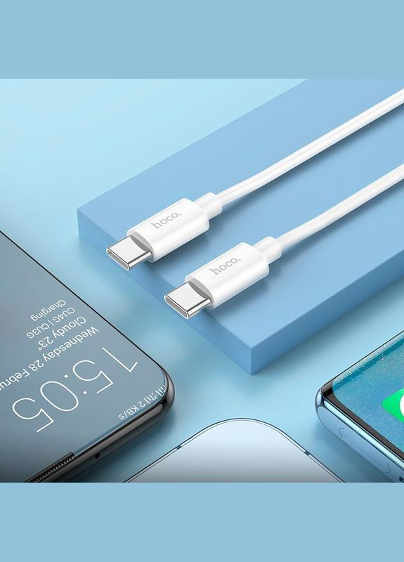 Кабель Type-C to Type-C Magic silicone PD charging data cable X87 1 метр 60вт Hoco (316977757)