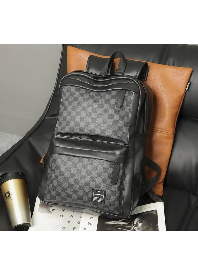 Рюкзак жіночий великий міський стильний у клітинку No Brand (394176611)